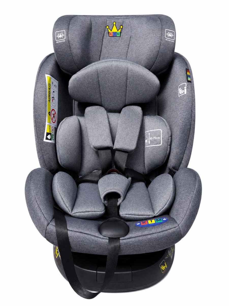 Автокрісло Happy Baby чорно-сірий сіро-чорний black/grey KIM HB331 — фото 1