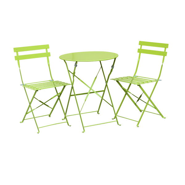 Комплект металлической мебели Бистро салотовый