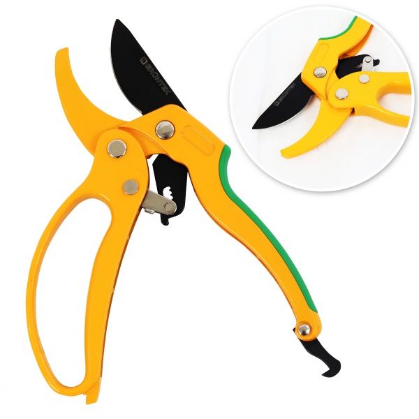 Секатор Gruntek Uhu с храповым механизмом 24 мм 