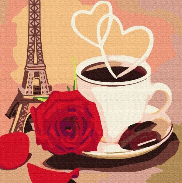 Картина за номерами Romantic 3 25х25 см Rosa Start 