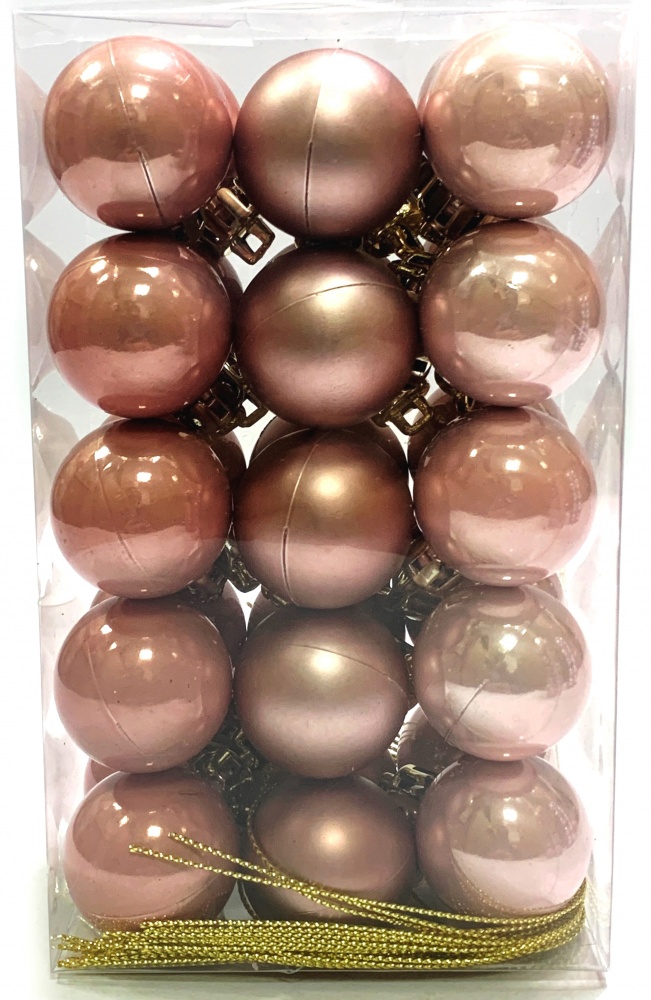 Набор елочных шаров ASCENDENT COLLECTION 21122/21124/21125/21127 в ассортименте d 30 мм 30 шт./уп.