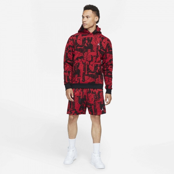 Джемпер Jordan M J ESS FLC AOP PO DA9814-687 р. L червоний