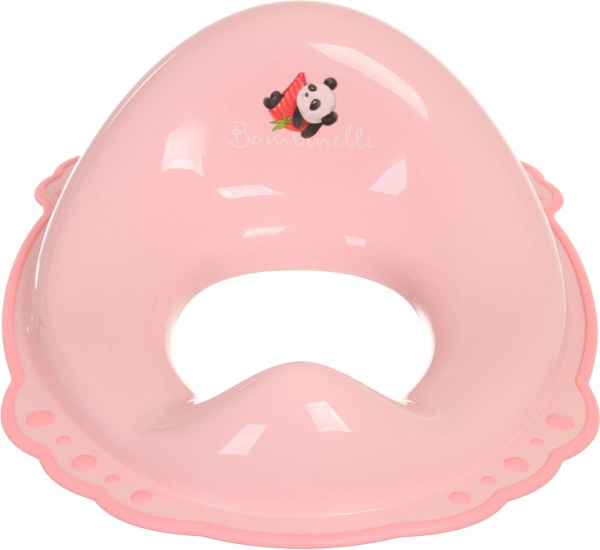 Накладка детская на унитаз Bambinelli с резинкой розовый 39x30x13.5 см