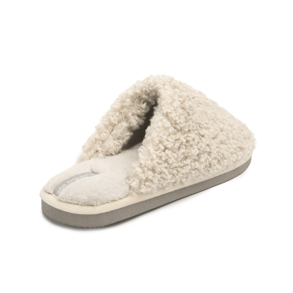 Капці домашні Twins HS-OZ хутряні curly р.38/39 молочний