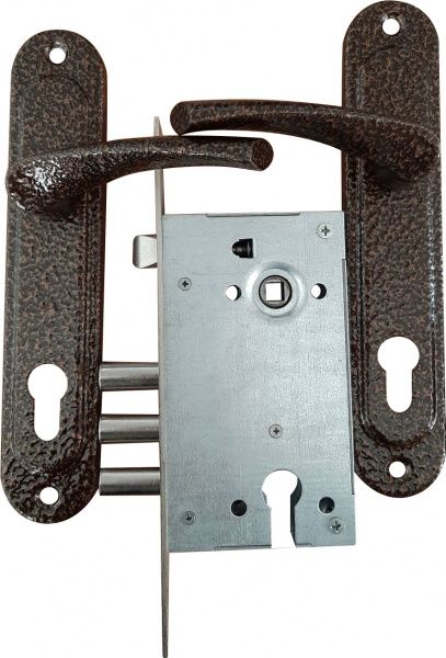 Замок врезной Арико ЗВ4-85 85мм коричневый