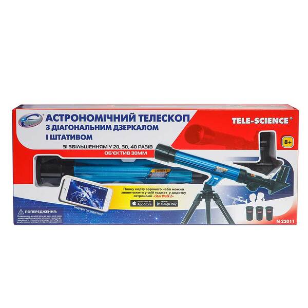 Телескоп Eastcolight з діагональним дзеркалом і штативом ES23011