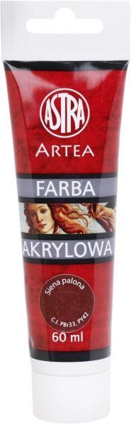 Краска акриловая Сиена жженая 60 мл Artea Astra