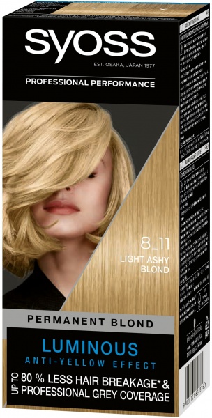 Фарба Syoss Luminus 8-11 попелястий блонд 115 мл
