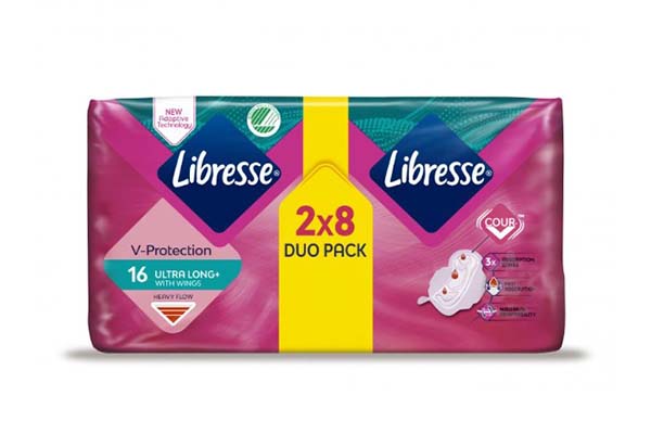 Прокладки гигиенические Libresse Ultra Long с крылышками удлиненные 16 шт. 78/006