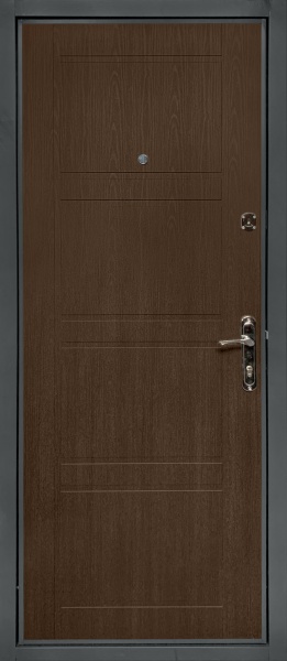 Двері вхідні Міністерство дверей Оптима 09 венге структурний 2050x960 мм праві