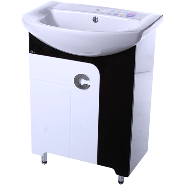 Тумба напольная Сансервіс Eliza 60 с умывальником Libra 60 черная