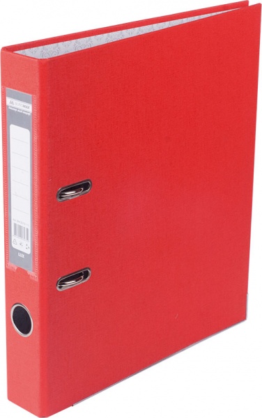 Папка-регистратор LUX односторонняя JOBMAX А4 50мм PP красная сборная BM.3012-05c Buromax
