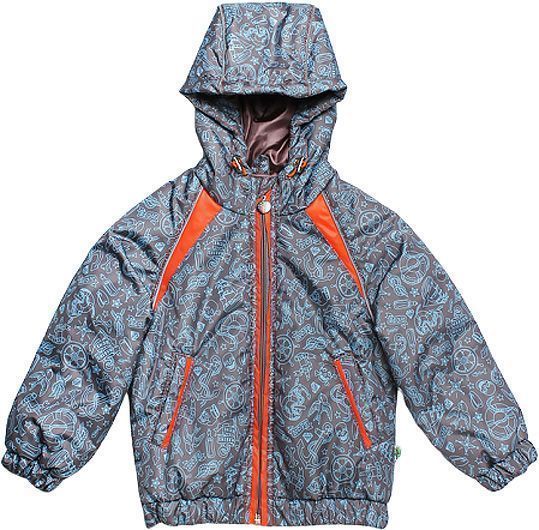Куртка дитяча Модний Карапуз р.80 сірий із помаранчевим 03-00776-1 