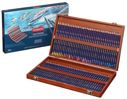 Набір чорнильних олівців Inktense 72 кольори Derwent