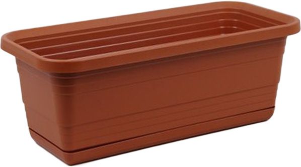 Ящик балконний Ламела Бона 600 прямокутний 1,5 л теракотовий 