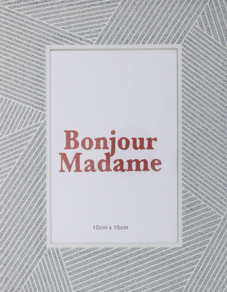 Рамка для фото Bonjour Madame 1 фото 10x15 см серебряный 