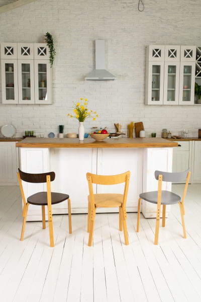 Стул Scandi прозрачный лак /бук