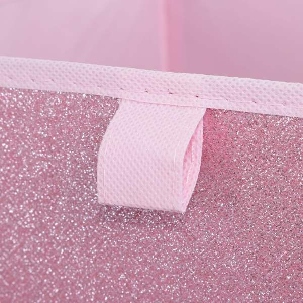 Ящик для зберігання GLITTER рожевий 300x300x300 мм