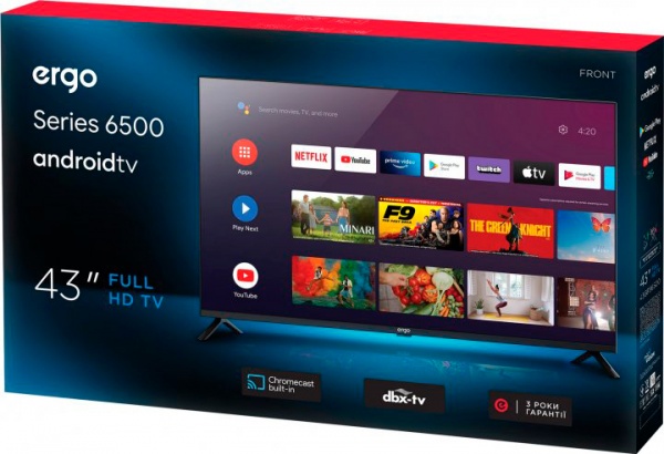 Телевізор Ergo 43GFS6500