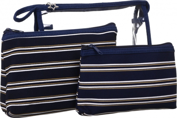 Набір косметичок Смужки 3 шт.В10710-bl