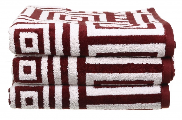 Полотенце Rombo 70x140 см красный 