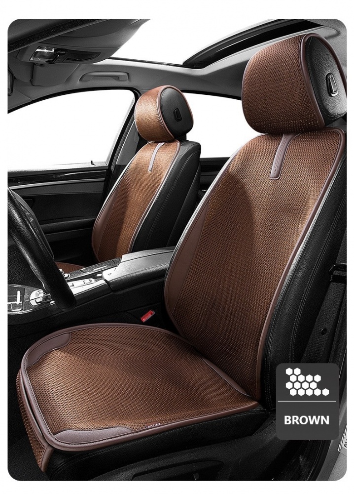 Комплект чохлів на передні сидіння Auto Assistance LUX AP-BR3DF коричневий