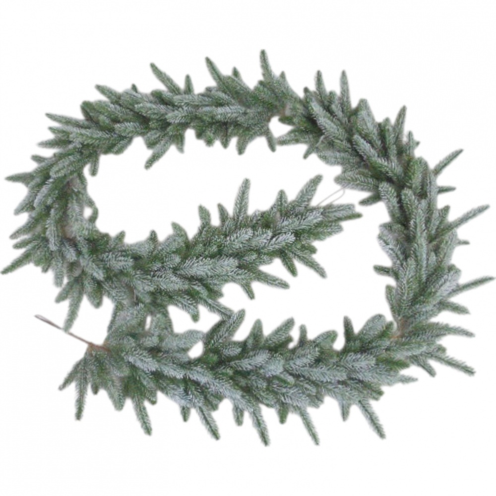 Декорация новогодняя хвойная густая заснеженная 190 см RS1T1245-1