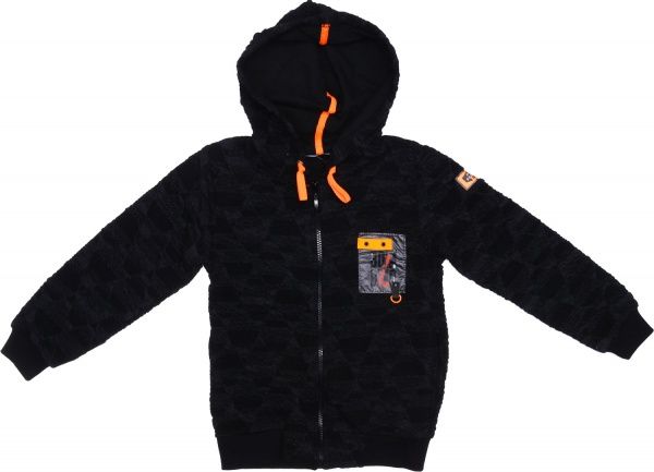 Світшот ALG для хлопчика р.128 чорний із помаранчевим 321400 