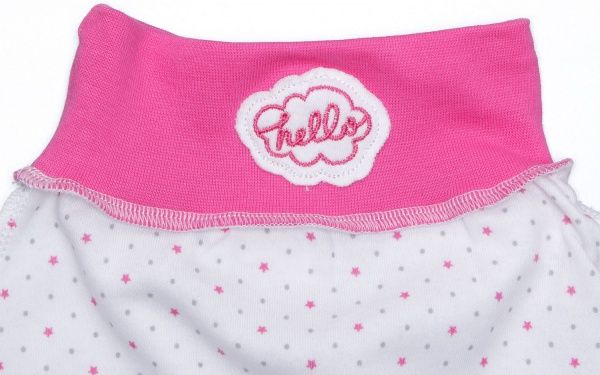 Повзунки для дівчаток Baby Veres Hello Bunny р.62 біло-блакитний 