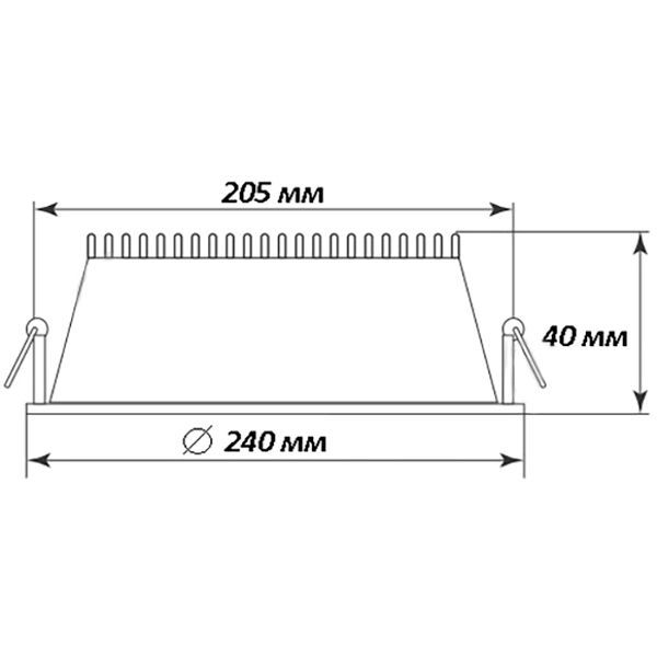Світильник світлодіодний LightMaster LP-80 25 Вт білий 5000 К 
