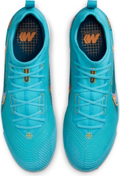 Сороконожки Nike ZOOM VAPOR 14 PRO TF DJ2851-484 р.US 11,5 голубой