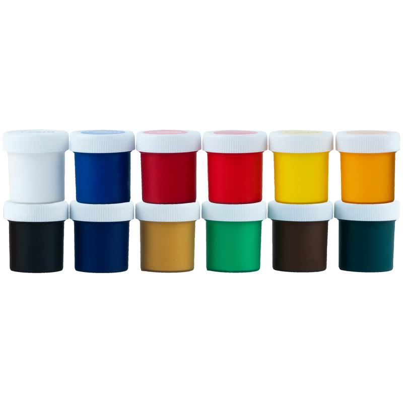 Фарба гуашева 12 кольорів Classic 20 мл K-063 KITE