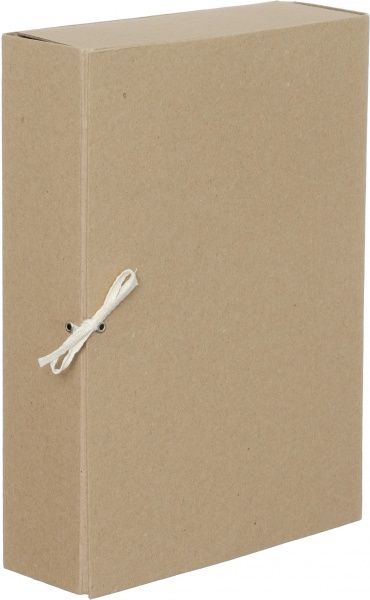 Папка-короб на завязках А4 ARX 80 мм картон крафт