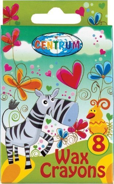 Олівці воскові 8 кольорів Giraffe 80594 Centrum