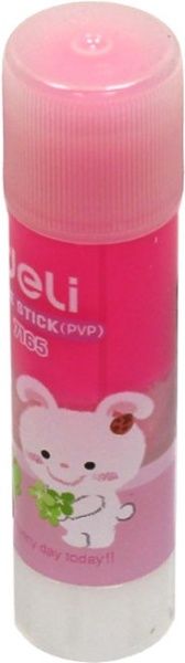 Клей-карандаш детский 9 г 7165 розовый Deli