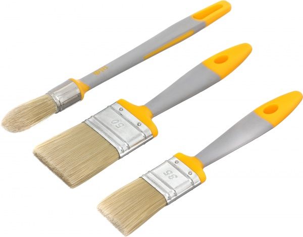Набір пензлів Hardy жовтий 3 шт. 