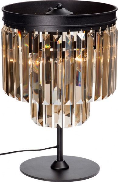 Настольная лампа декоративная Vitaluce 3x60 Вт E14 черный V5154-1/3L 