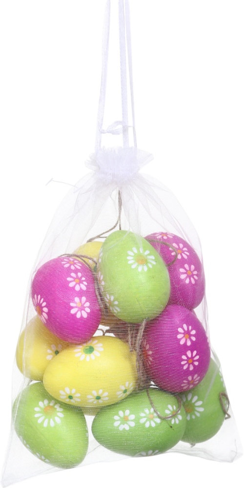 Декорация пасхальная яйцо-подвеска в наборе 16х4х13 см в ассортименте