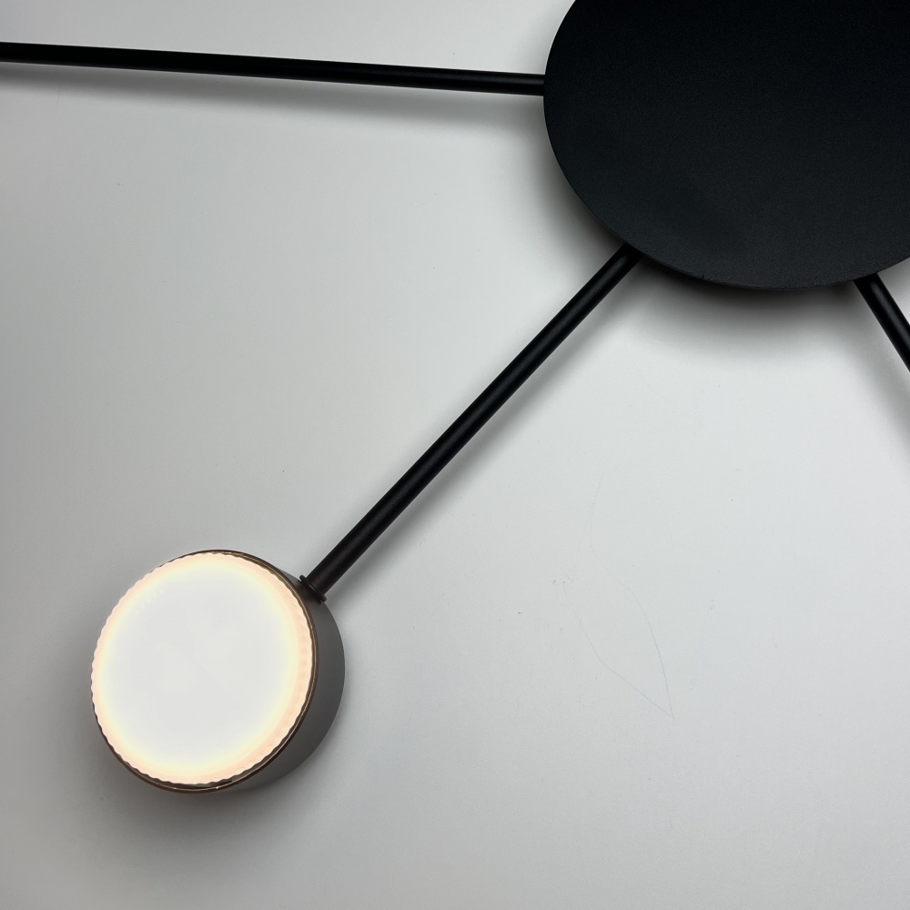 Люстра стельова Luminaria 6xGX53 чорний RAY SLIM 6xGX53 BLACK