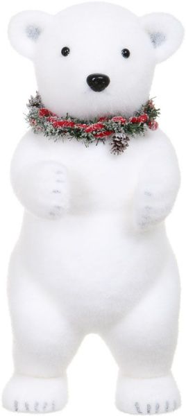 Декоративная фигура Медведь с шишками RS1D1225W 50 см 