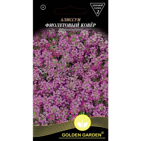 Семена Golden Garden Алиссум Фиолетовый Ковер 0.2 г