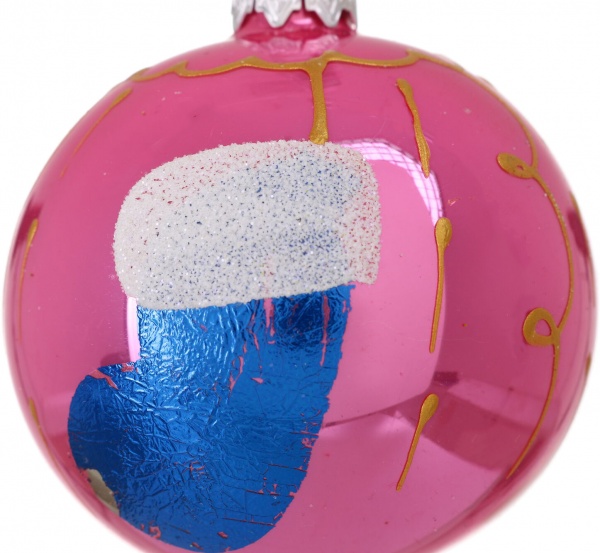 Шар новогодний мульти d 60 мм в ассортименте