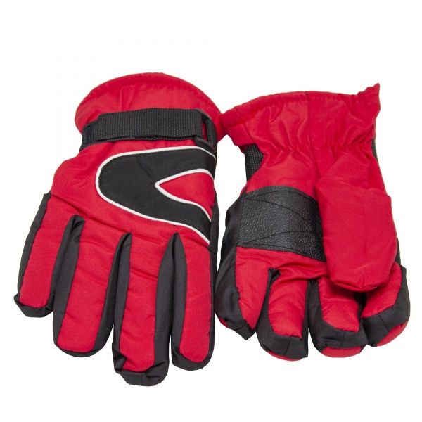 Варежки детские лыжные 21 см красный 517090 