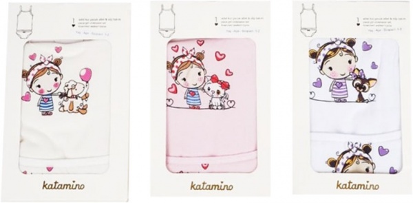 Комплект білизни для дівчаток KATAMINO K128148 р.110 в асортименті 