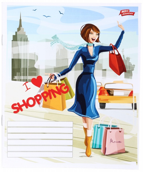 Тетрадь школьная 18 листов в линейку в ассортименте Мечты сбываются