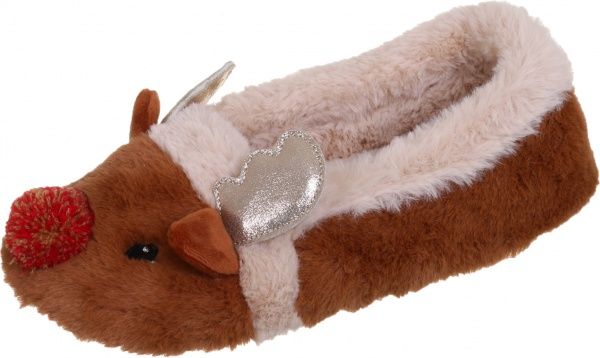 Капці домашні La Nuit Олені р. 38-39 коричневий 