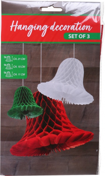 Декорация-подвеска 3 штуки 21/15/11 см ANR001530 
