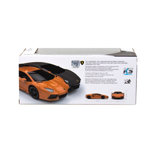 Машинка Lamborghini Aventador LP 700-4 (1:24, 2.4Ghz, черный) 1:24 124GLBB