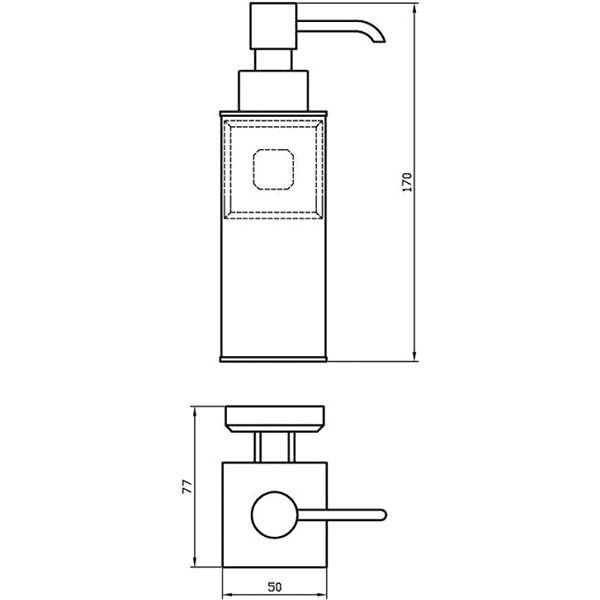 Дозатор для жидкого мыла Aqua Rodos Leonardo 9932