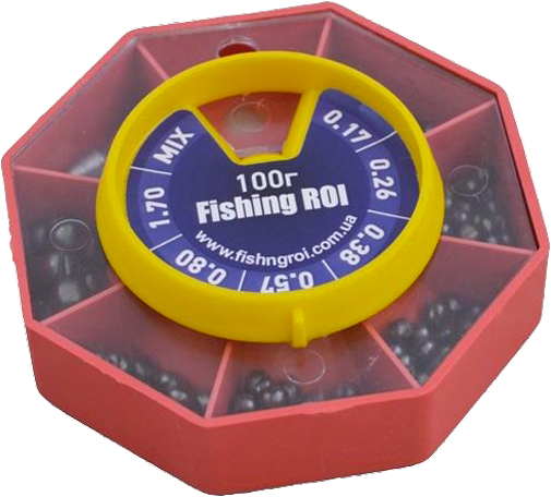 Набір грузил Fishing ROI 100 г (великий) 72-100